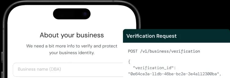 KYB verification product
