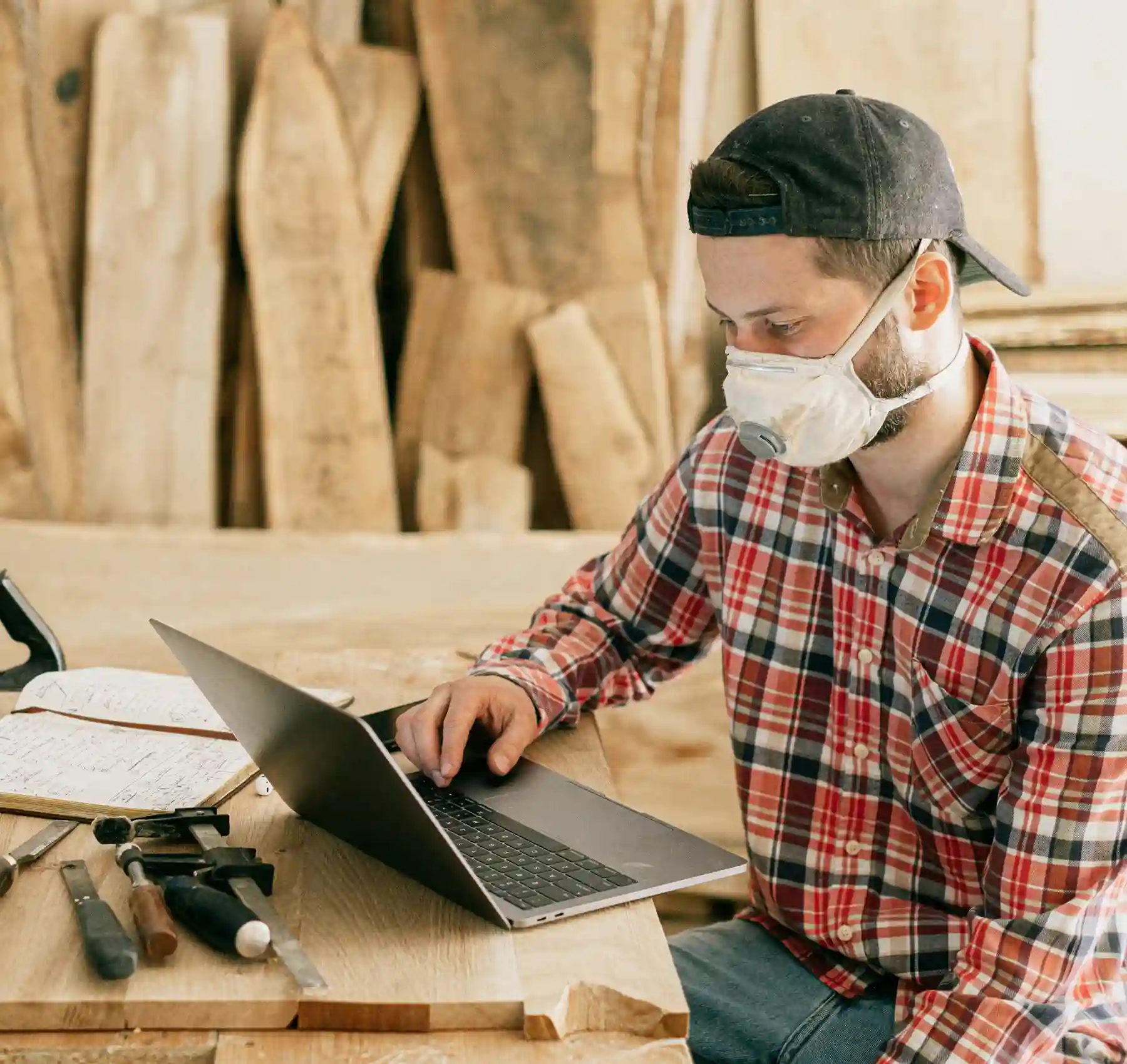 Person using a computer