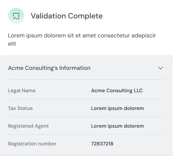 IRS validation in progress